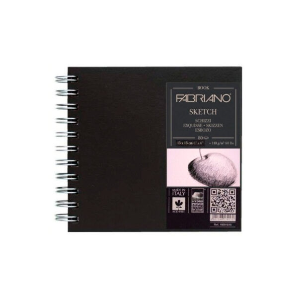 Скетчбук 80л 110 г/м2 квадратный Sketch Book Fabriano